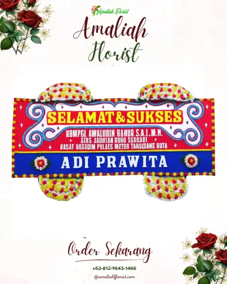 Papan Bunga Ucapan Selamat Somoroto